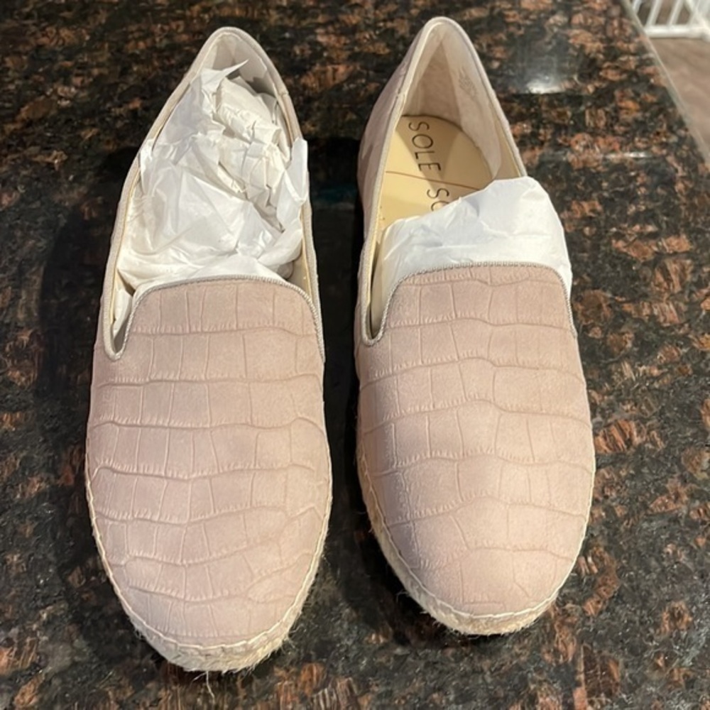 Sole society So-Sammah suede Croc Earl grey